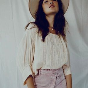 NWT Free People Florence Blouse